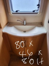 Caravan motorhome campervan bathroom sink tap Base Vanity Unit 80w x 46d X 80h