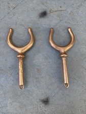 Pair Of Antique Bronze Boat Row Locks Oar Locks Rowlocks