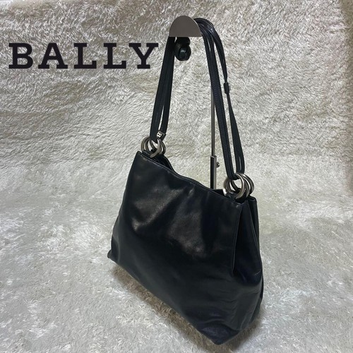Bally black leather shoulder - leather,