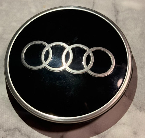Audi black centre cap wheel - cap,