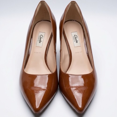 Clarks narrative brown patent - clarks,