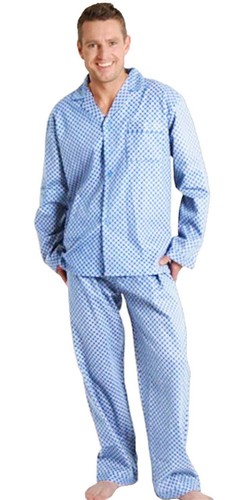 Mens flannel print cotton long - flannel,