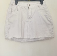 Donna White Denim Skirt Size