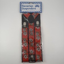 Bavarian Suspenders Edelweiss