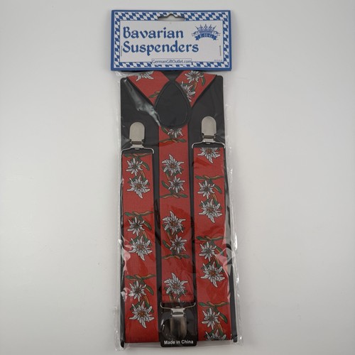 Bavarian suspenders edelweiss - bavarian,