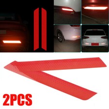 2x Red Reflective Decal