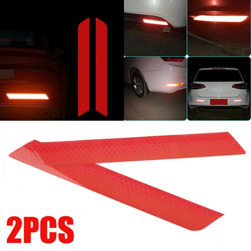 Red reflective decal - 2x,