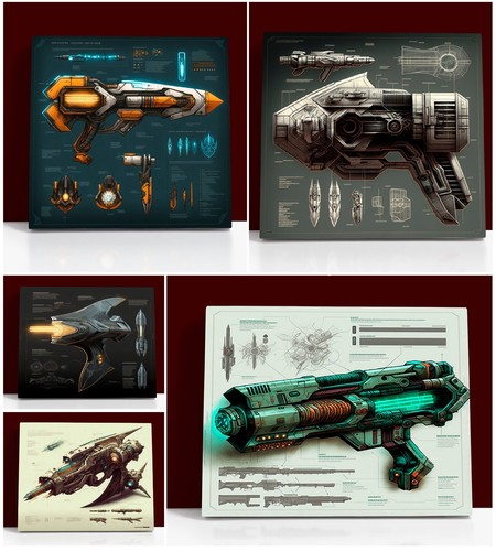 Stunning gun sketch - stunning, a