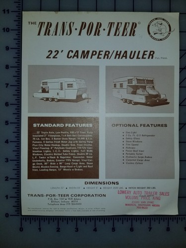 1971 trsans por teer motorhome - teer,