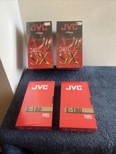  10 x blank JVC VHS Tapes 10