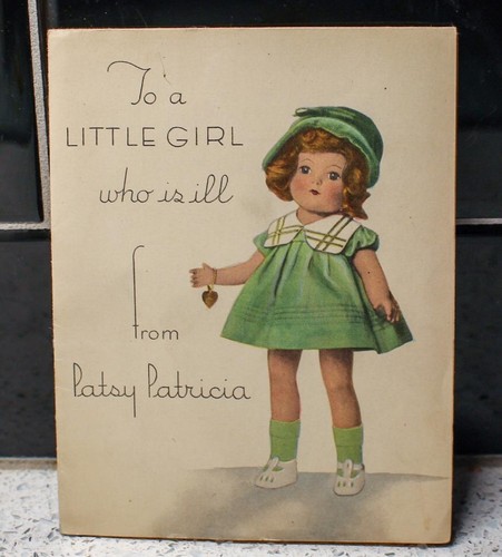 Vintage patsy doll greeting - doll,