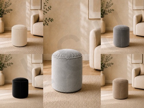 Luxury round bean bag plush - round,