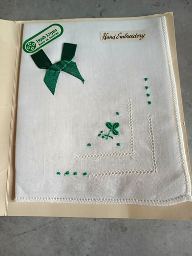 Irish linen hand embroidered - irish,