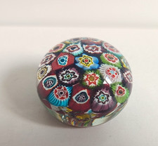 Vintage  Murano?  Millefiori art glass Small Paperweight 