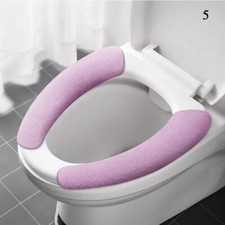 2Pcs/set Toilet Seat Cover Bathroom Mat Toilet Sticker Warm Washable Reusable