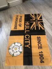 Hull City Flag  5ft X 3ft Brand New Sealed Packaging 150cm X 90cm Hull City Flag