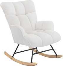 Modern white teddy - modern, rocking