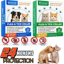 ADVANCED Dog Cat Anti Flea Collar Treatment Pet Adjustable 24 Month Protection
