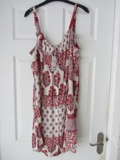 Ladies NEXT Red Paisley Print