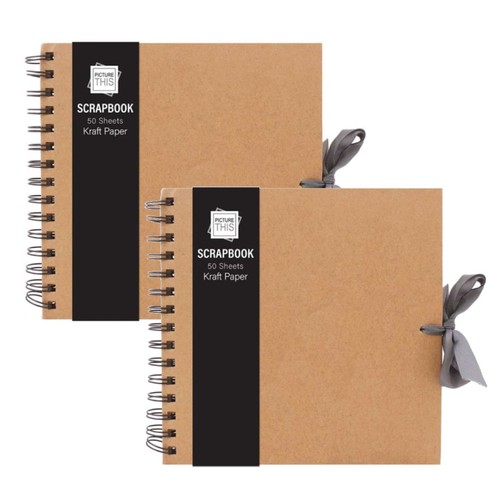 Kraft scrapbook photo album - 2x,