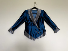 Chinese style teal and silver