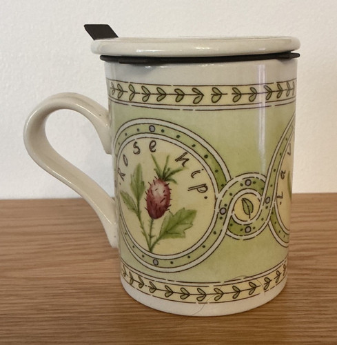 Arthur wood mug with coaster - -,