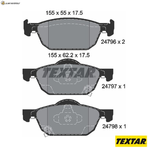 Brake pad set disc - ,