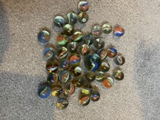 Bag of  Marbles In Net Bag for Kids Games Marble Runs