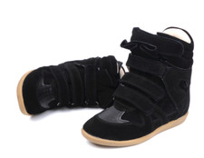 Wedge High Sneaker Black FULL