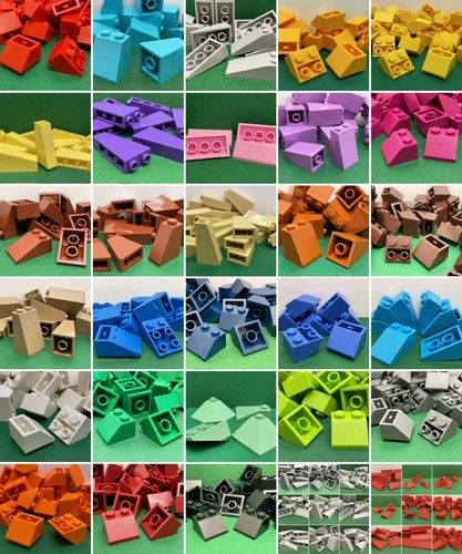 Lego brick slopes roof - brick, peak