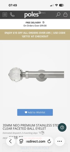 Neo curtain pole bracket - neo,