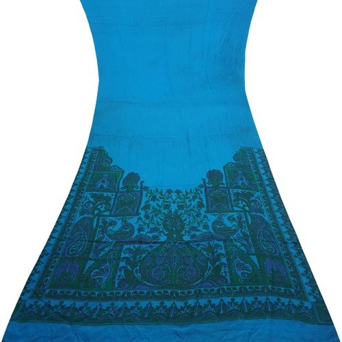 Vintage blue 100 pure - vintage, crepe