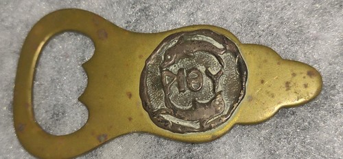 Brass bottle opener - bottle,