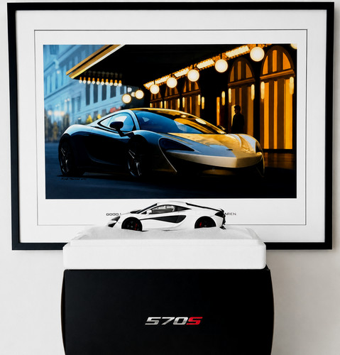 Mclaren 570s scale resin - 1:18,