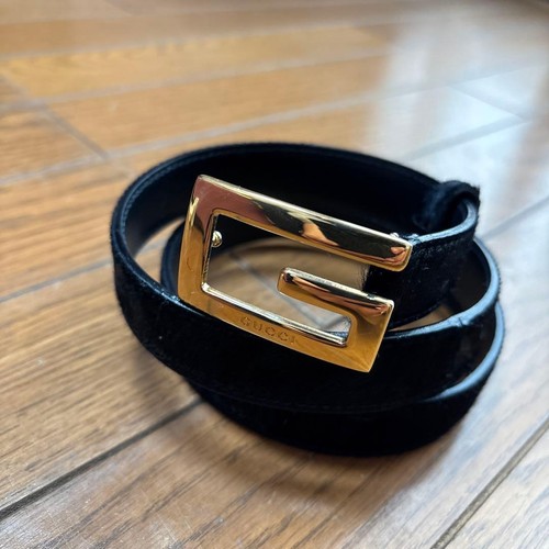 Gucci black leather belt - gucci,