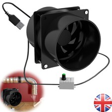 USB Exhaust Fan Shed Ventilator Extractor Fan for Window Laundry Room Kitchen UK
