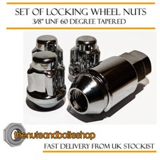 Chrome Locking Wheel Nuts 3/8"