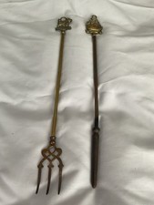 Vintage Brass Fireside Poker &