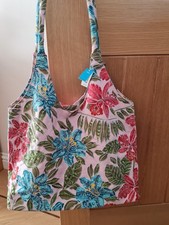 M&S Holiday Beach Bag Pink And Blue Sequins