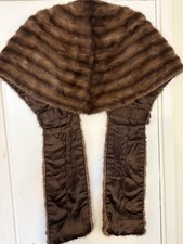 Brown Vintage Mink Fur Stole