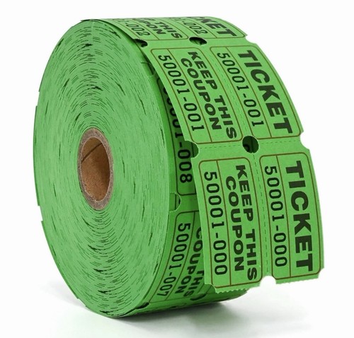 Green raffle tickets x1000 - raffle,