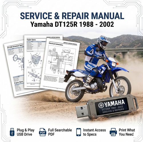 Yamaha dt125r 125r 1988 - yamaha,