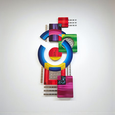 Abstract wood n metal Wall