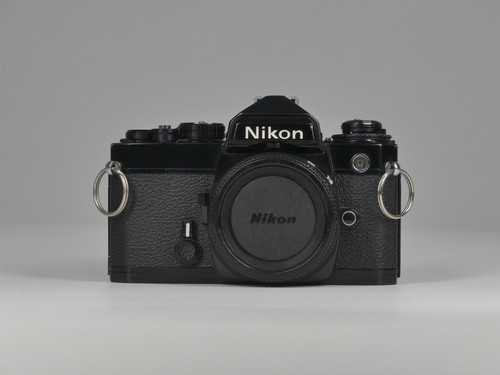 Nikon black 35mm film - nikon, fe