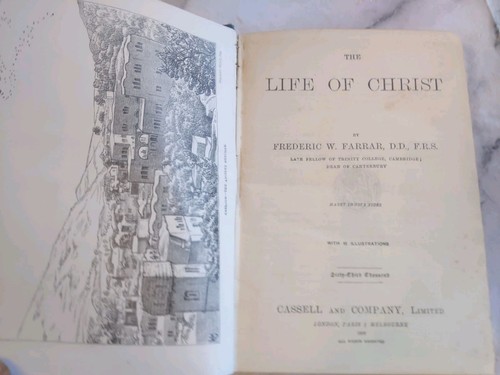 Antique hardback book - book, life