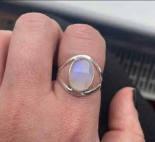 Rainbow Moonstone Ring