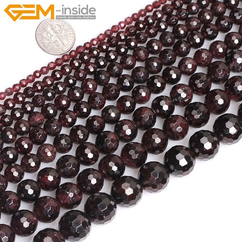 Natural dark red garnet - dark,