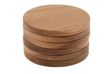 Acacia Wood Coaster 10cm Round