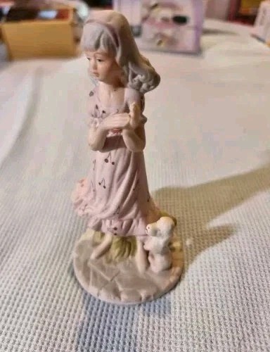 Lefton hand painted girl - lefton,
