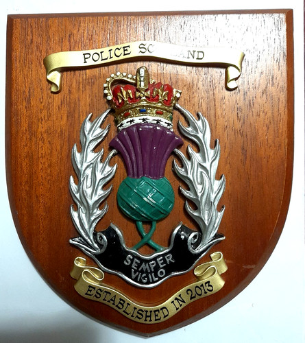 Police scotland mess plaque - police,